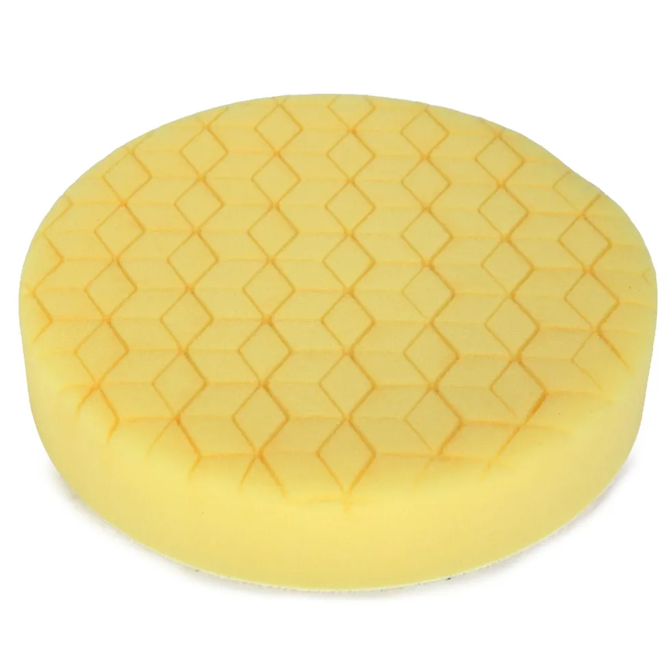 WEN AA1602 6-Inch Medium-Grit Diamond-Cut Foam Polishing Pads for Light Polishing, Three Pack