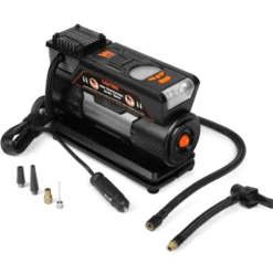 WEN AA2230 12V 100 PSI 1.25 CFM Portable Air Compressor and Tire Inflator with Carrying Case