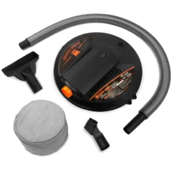 WEN 38005 3.2-Amp 5-Gallon Bucket Vacuum Cleaner with Hose, Nozzles and Filter Bag