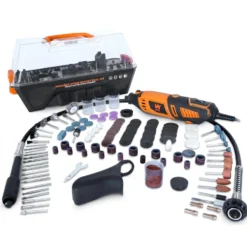 WEN 23190 1.3-Amp Variable Speed Steady-Grip Rotary Tool with 190-Piece Accessory Kit, Flex Shaft, and Carrying Case