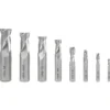 WEN 33108A 8-Piece 2-Flute HSS End Mill Set for Milling Machines