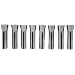 WEN 33182A 8-Piece Imperial Steel Collet Set for R8 Metal Milling Machines