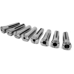 WEN 33182A 8-Piece Imperial Steel Collet Set for R8 Metal Milling Machines
