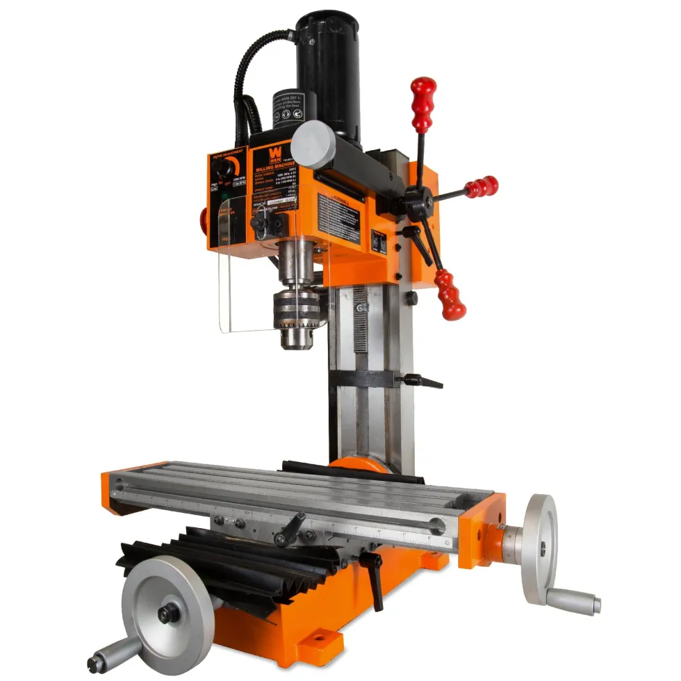 WEN 33013 4.5A Variable Speed Single Phase Compact Benchtop Metal Milling Machine with R8 Taper