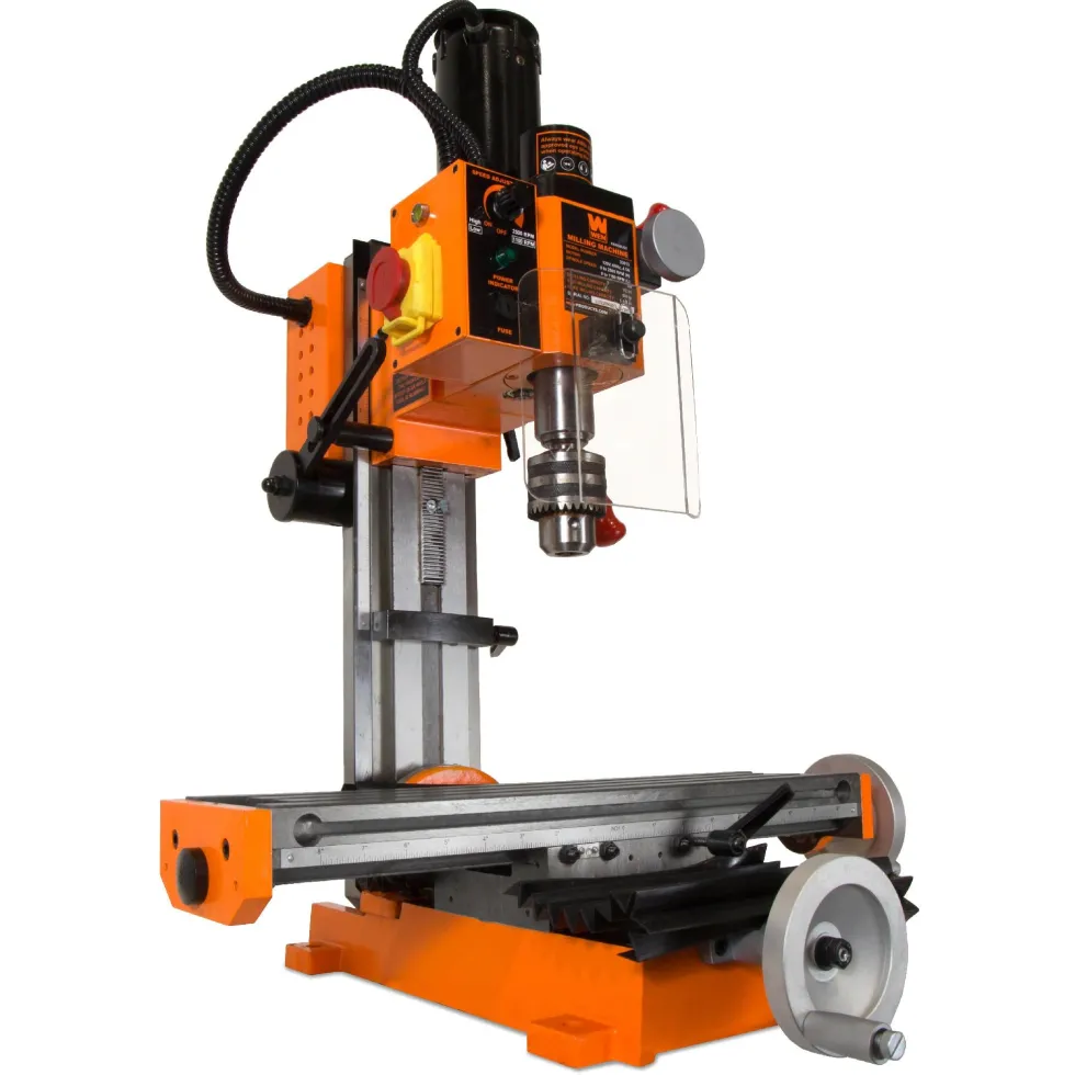 WEN 33013 4.5A Variable Speed Single Phase Compact Benchtop Metal Milling Machine with R8 Taper