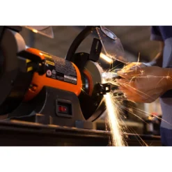 WEN BG4276 2.1-Amp 6-Inch Single Speed Bench Grinder with Flexible Work Light