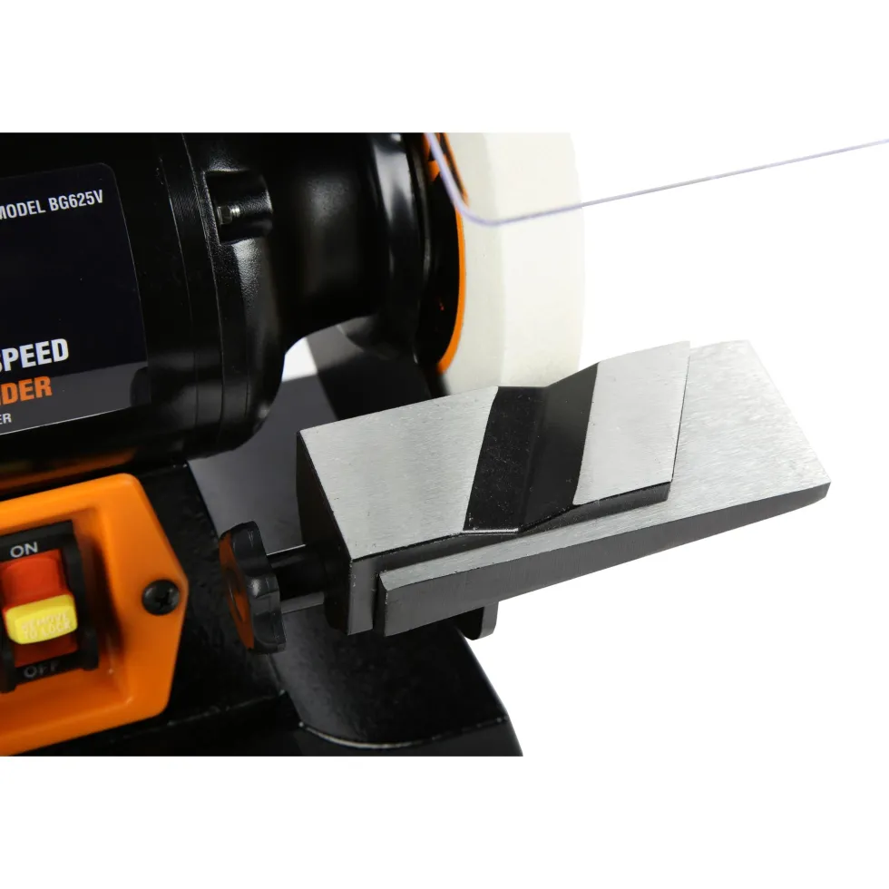 WEN BG625V 2.5-Amp 6-Inch Variable Speed Bench Grinder with Flexible Work Light