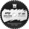 WEN BL1248C Apex 12-Inch 48-Tooth Carbide-Tipped General-Purpose Industrial-Grade Woodworking Saw Blade with Cool-Cut Coating