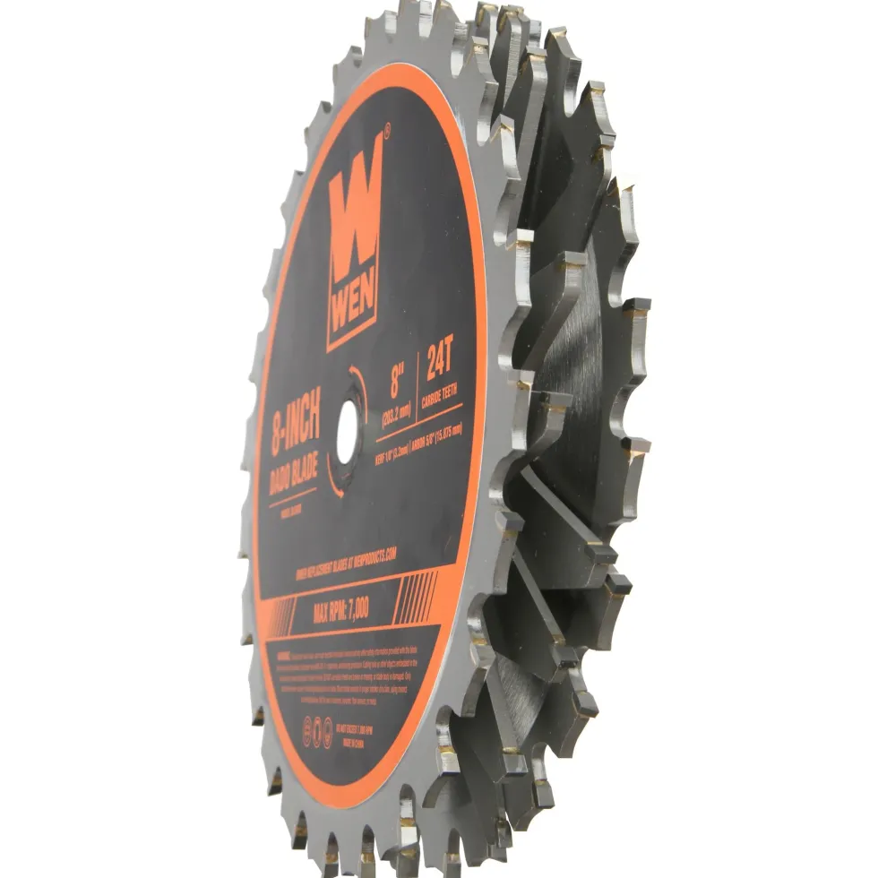 WEN BL088D 8-Inch 24-Tooth Carbide-Tipped Stacked Dado Blade Set for 10-Inch Table Saws