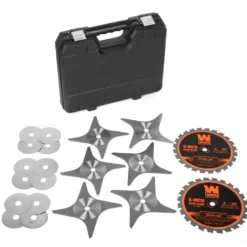 WEN BL088D 8-Inch 24-Tooth Carbide-Tipped Stacked Dado Blade Set for 10-Inch Table Saws