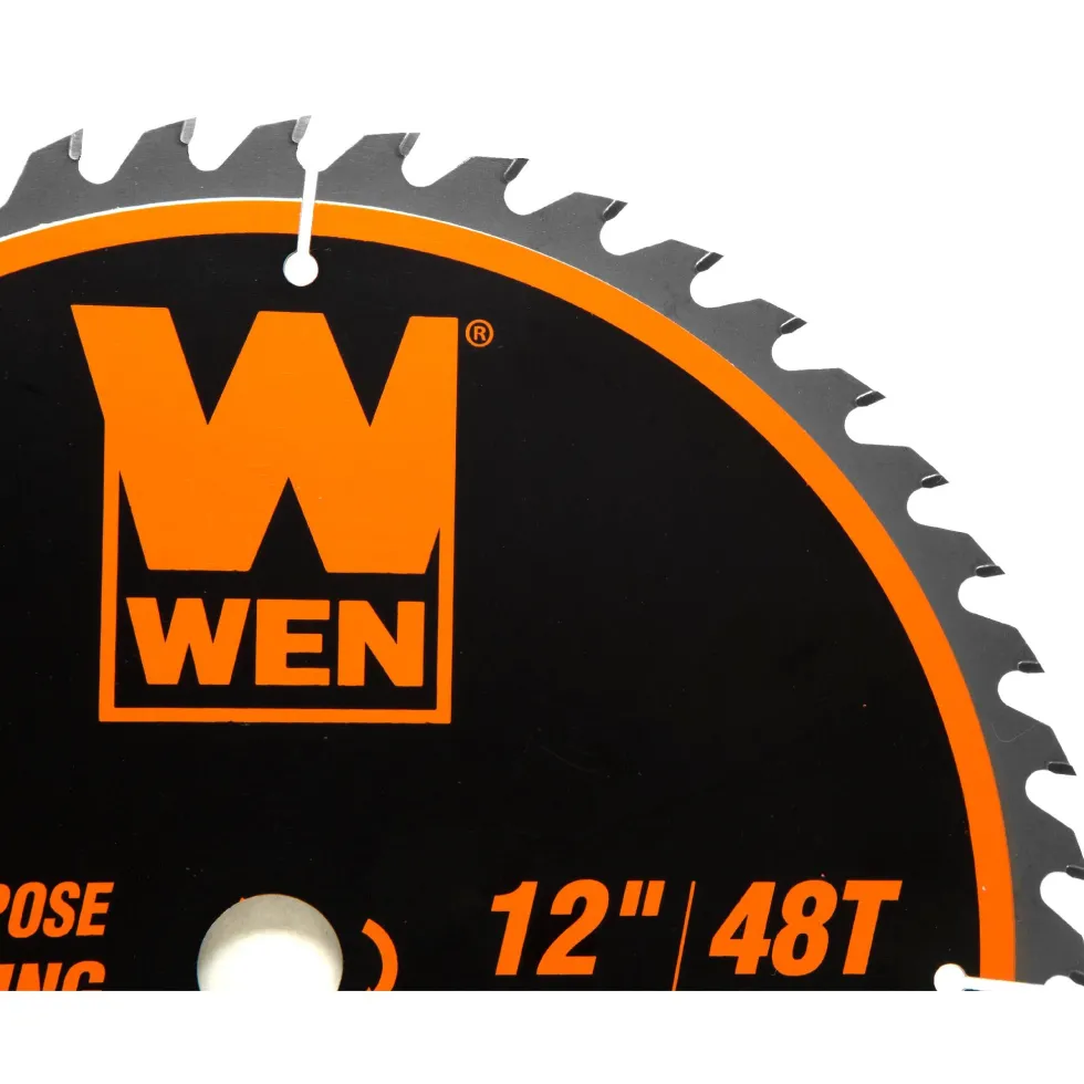WEN BL1248 12-Inch 48-Tooth Carbide-Tipped Professional Woodworking Saw Blade for Miter Saws and Table Saws
