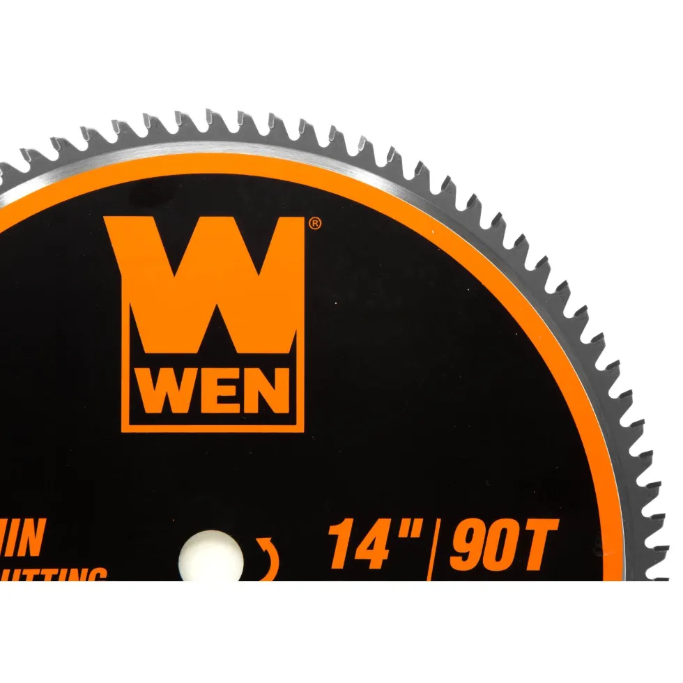 WEN BL1490 14-Inch 90-Tooth Carbide-Tipped Professional Metal Saw Blade for Thin Steel Cutting