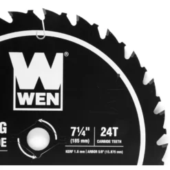 WEN BL0724 7.25-Inch 24-Tooth Carbide-Tipped Professional Framing Saw Blade for Miter Saws and Circular Saws