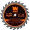 WEN BL0424 4-1/2-Inch 24-Tooth Woodworking Saw Blade for Compact and Mini Circular Saws, Three Pack