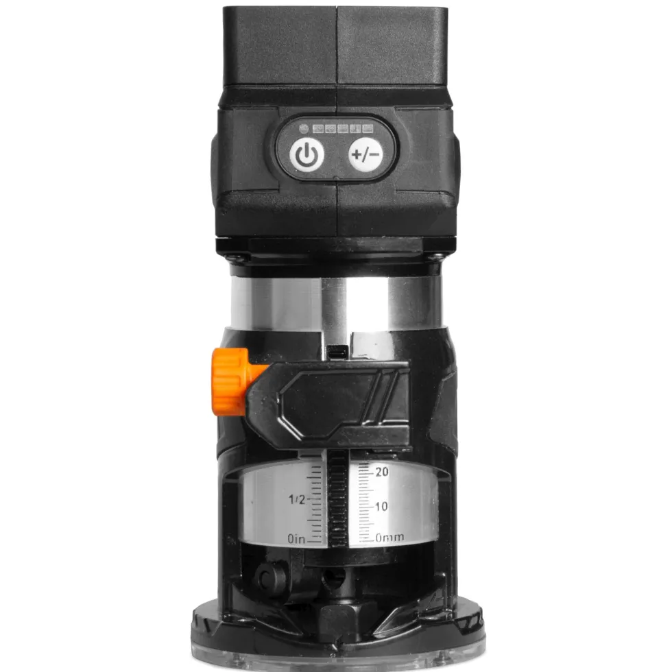 WEN 20610BT 20V Max Cordless Brushless Compact Trim Router with Fixed Base (Tool Only – Battery Not Included)