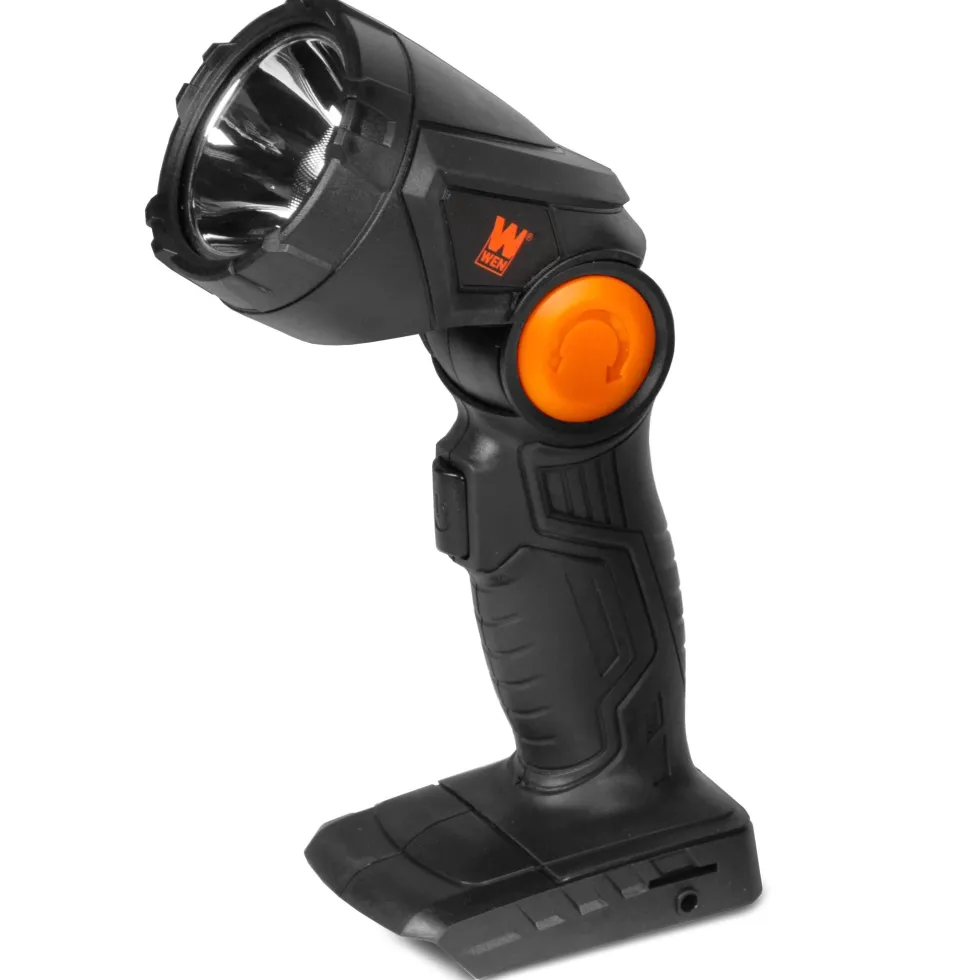 WEN 20817BT 20V Max Cordless 180-Lumen Handheld LED Work Light and Flashlight with Pivoting Head (Tool Only – Battery Not Included)