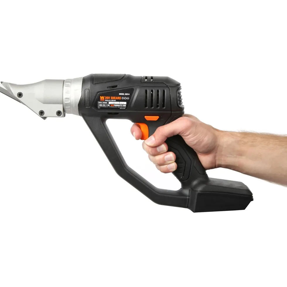 WEN 20314BT 20V Max Cordless Variable Speed Swivel Head Electric Metal Shear (Tool Only)