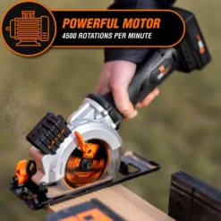 WEN 20604BT 20V Max 4-1/2-Inch Cordless Mini Circular Saw (Tool Only – Battery and Charger Not Included)