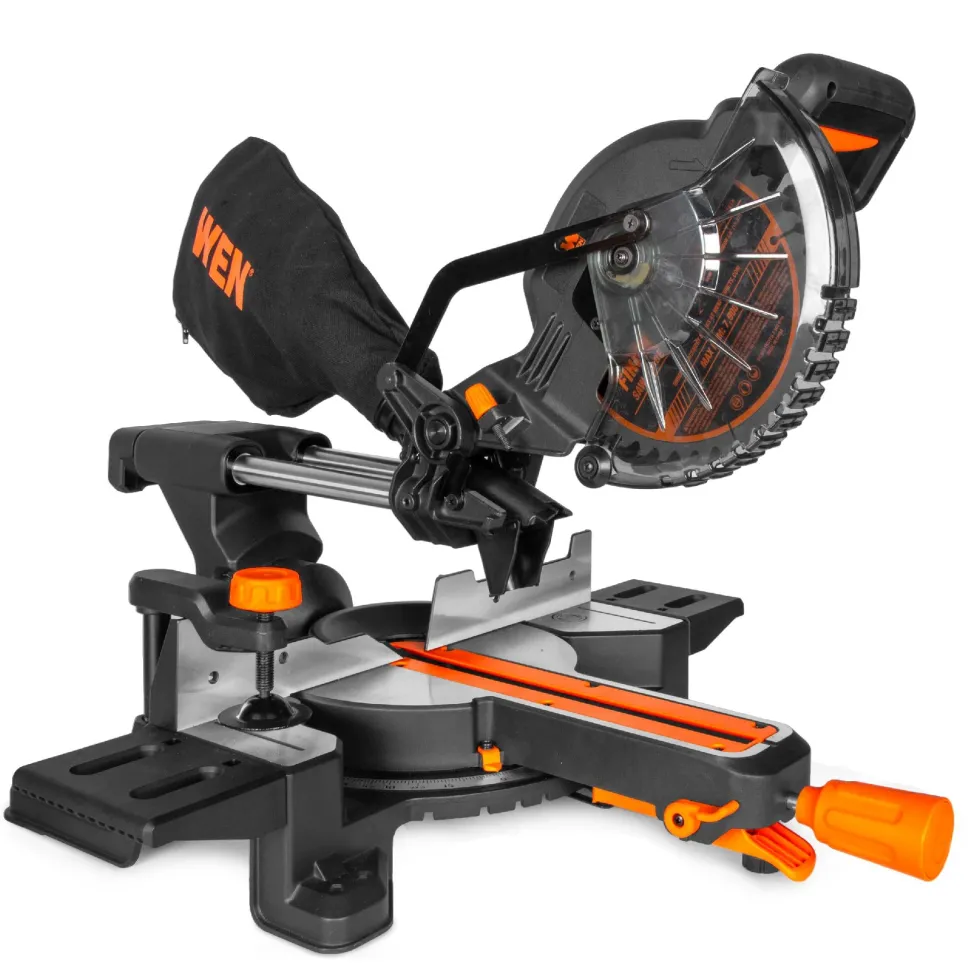 WEN 20672BT 20V Max 7.25-Inch Cordless Sliding Miter Saw, Single Bevel and Brushless with LED Cutline Guide (Tool Only – Battery Not Included)
