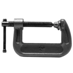 WEN CLC212 Heavy-Duty Cast Iron C-Clamps with 2-Inch Jaw Opening and 1.2-Inch Throat, 4 Pack