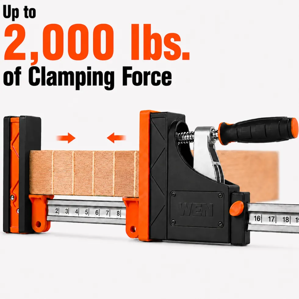WEN CLP502 50-Inch 2000-Pound Parallel Jaw Clamp and Spreader Set, Two-Pack