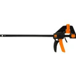 WEN CLR122 12-Inch Heavy Duty Steel Bar Clamps and Spreaders with 2.3-Inch Throat, Two Pack