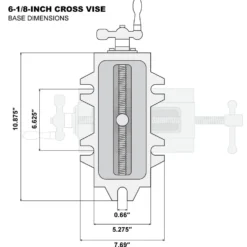 WEN 416CV 6-1/8-Inch Compound Cross Slide Industrial Strength Benchtop Vise
