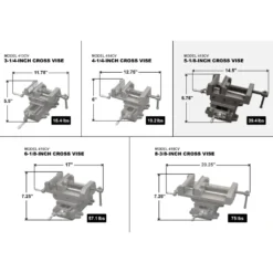 WEN 415CV 5-1/8-Inch Compound Cross Slide Industrial Strength Benchtop Vise