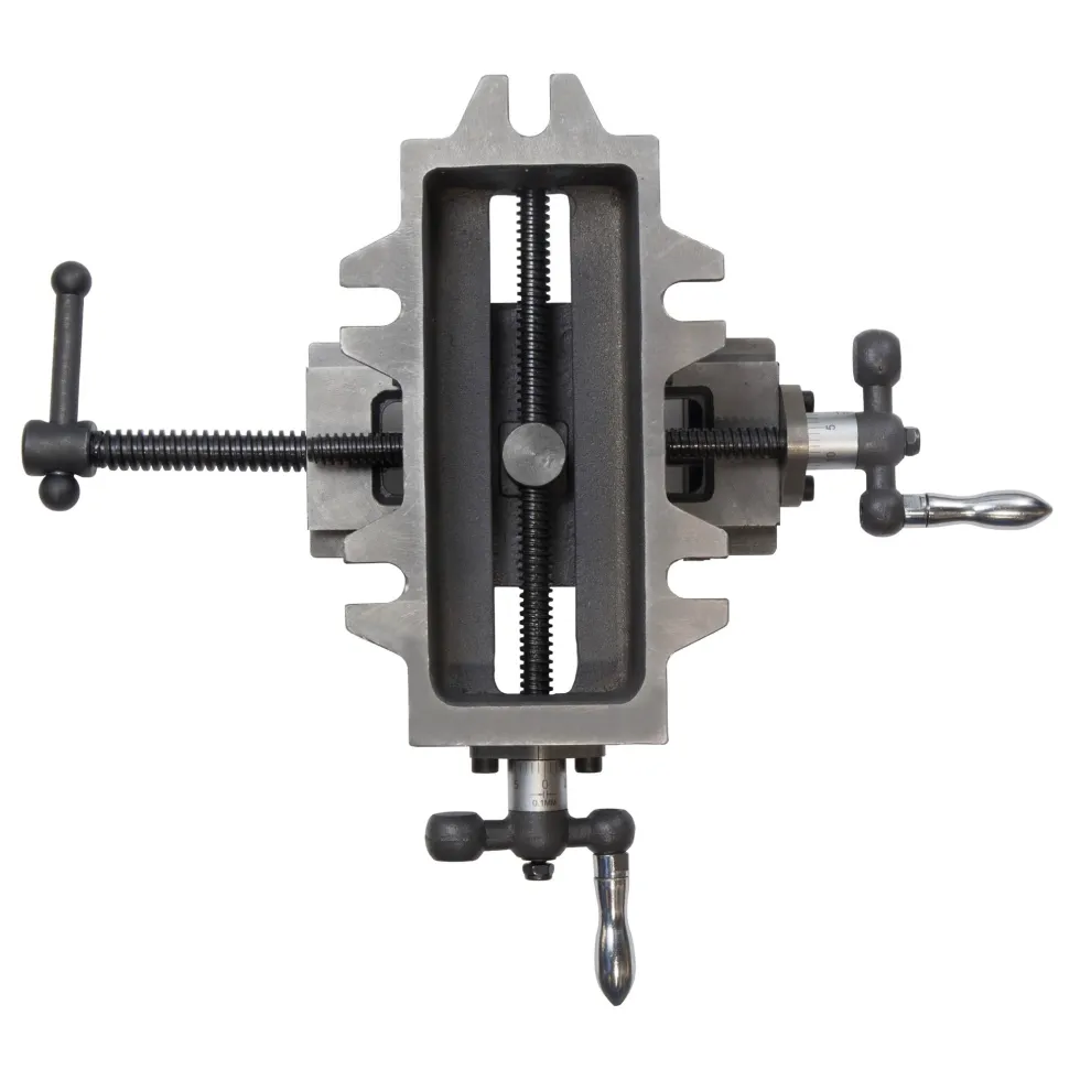 WEN CV413 3.25 in. Compound Cross Slide Industrial Strength Benchtop and Drill Press Vise