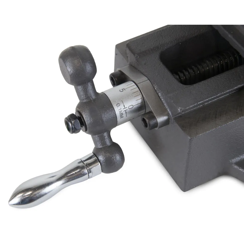 WEN CV413 3.25 in. Compound Cross Slide Industrial Strength Benchtop and Drill Press Vise