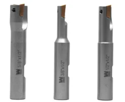 WEN DB003E 3-Piece 90-Degree Square Shoulder Indexable Carbide End Mill Set with Aluminum Storage Case