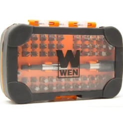 WEN DB6060 60-Piece 1/4-Inch Hex Shank Impact-Rated Magnetic Screwdriver Bit Set