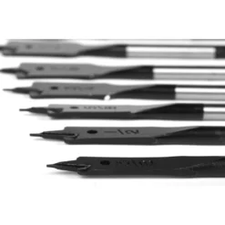 WEN DB818P 8-Piece 6-Inch Wood Spade Bit Set with Carrying Case