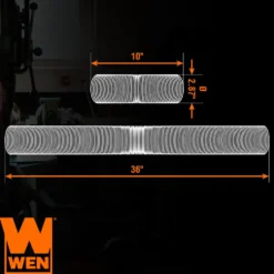 WEN DCA018 2.5-Inch by 36-Inch Flexible and Sculptable Dust Hose