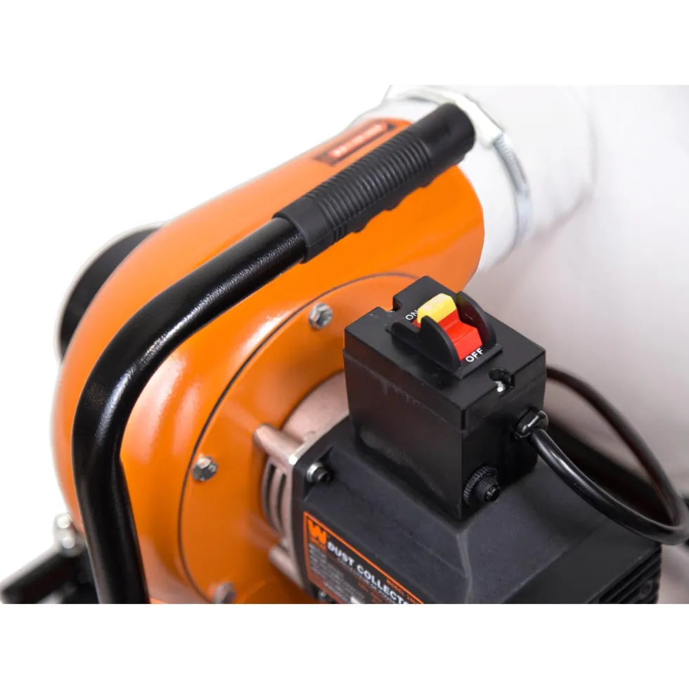 WEN DC3401 5.7-Amp 660 CFM Rolling Dust Collector with 12-Gallon Bag and Optional Wall Mount
