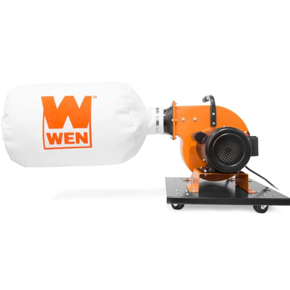 WEN DC3474 7.4-Amp Rolling Dust Collector with Induction Motor, 15-Gallon Bag and Optional Wall Mount