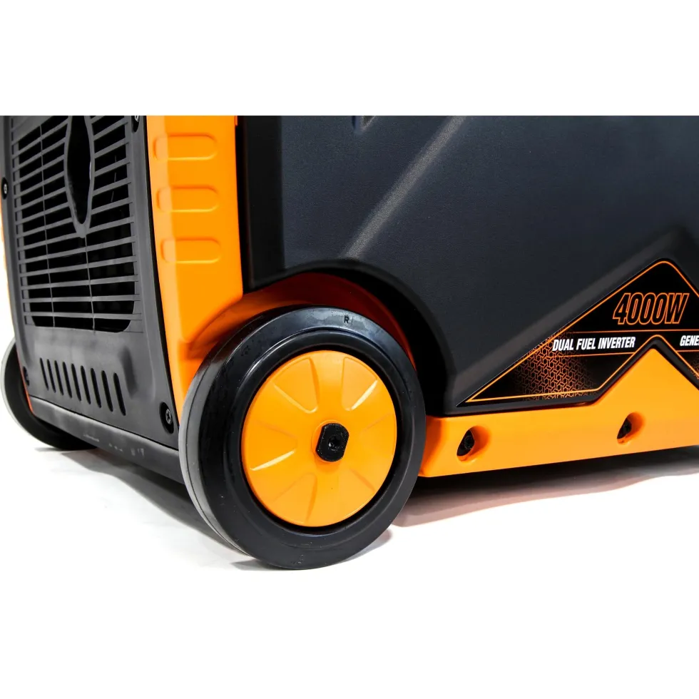 WEN DF400iX Super Quiet 4000-Watt Dual Fuel RV-Ready Electric Start Portable Inverter Generator with Fuel Shut-Off and CO Shutdown Sensor