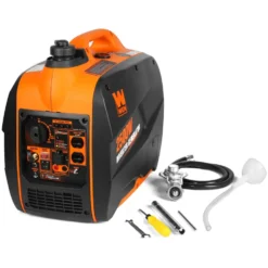 WEN DF250iX Super Quiet 2500-Watt Portable Dual Fuel Inverter Generator with Fuel Shut-Off and CO Sensor