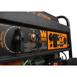 WEN DF475T 4,750-Watt 120V/240V Dual Fuel Portable Generator with Wheel Kit and Electric Start