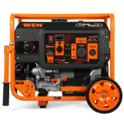 WEN DF623X 6250-Watt 120-Volt/240-Volt Dual Fuel Electric Start Portable Generator with Wheel Kit and CO Shutdown Sensor