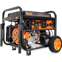 WEN DF1100X 11,000-Watt 120V/240V Dual Fuel Portable Generator with Wheel Kit, Electric Start, and CO Watchdog