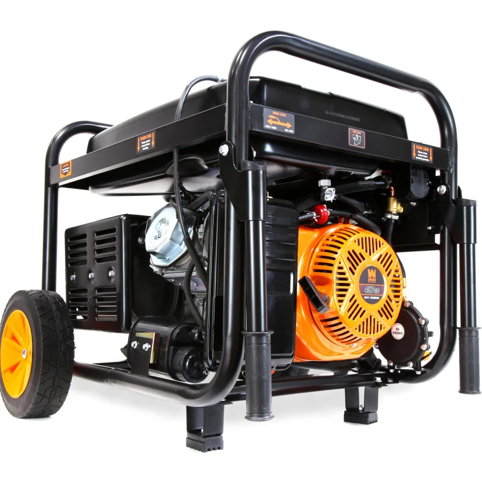 WEN DF1100X 11,000-Watt 120V/240V Dual Fuel Portable Generator with Wheel Kit, Electric Start, and CO Watchdog