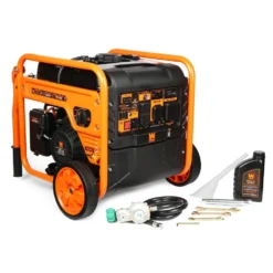 WEN DG4500iX 4500-Watt RV and Transfer-Switch-Ready Dual Fuel Open Frame Inverter Generator with Electric Start and CO Watchdog