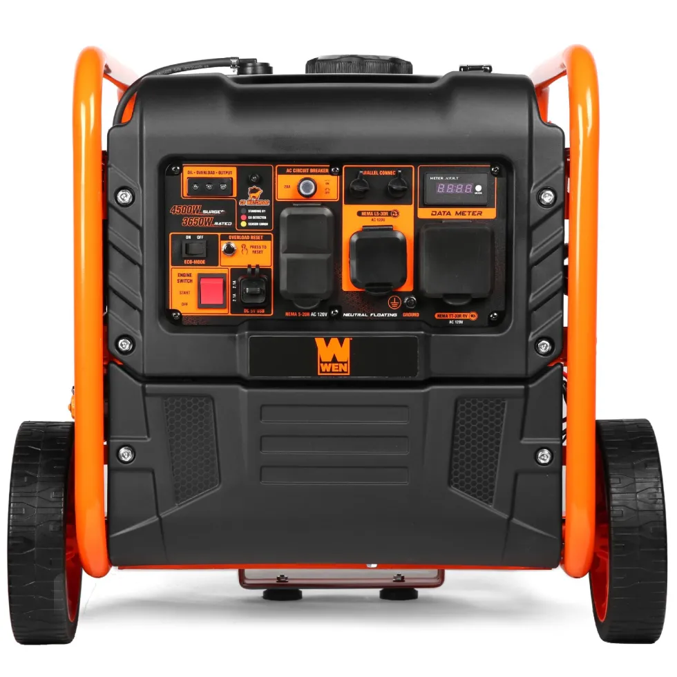 WEN DG4500iX 4500-Watt RV and Transfer-Switch-Ready Dual Fuel Open Frame Inverter Generator with Electric Start and CO Watchdog