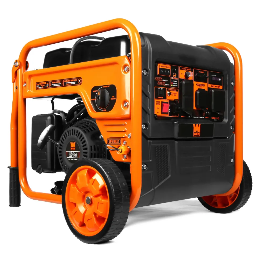 WEN DG4500iX 4500-Watt RV and Transfer-Switch-Ready Dual Fuel Open Frame Inverter Generator with Electric Start and CO Watchdog
