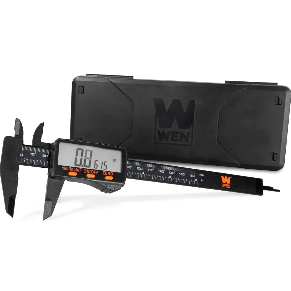 WEN 10761 Electronic 6.1-Inch Digital Caliper with LCD Readout and Storage Case