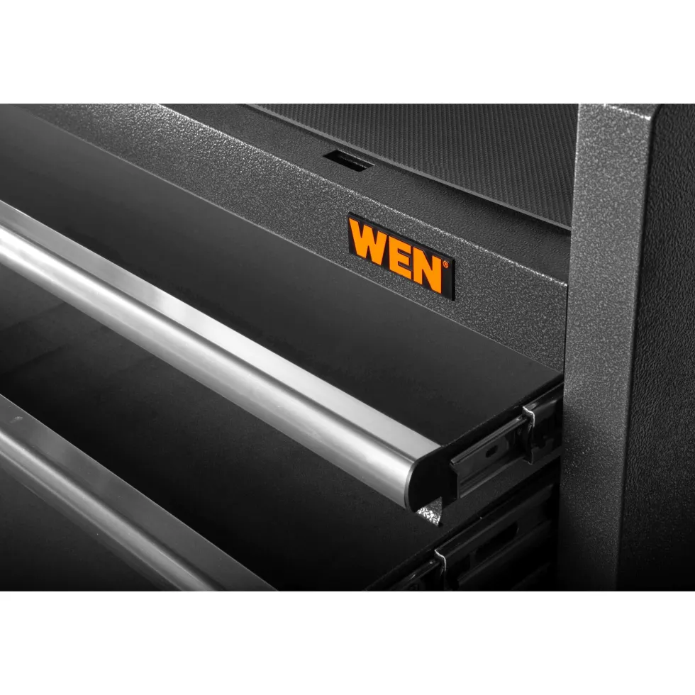 WEN GG421T 42-Inch Premium Tool Chest with Heavy Duty 21-Gauge Powder-Coated Steel Construction and Onboard Charging Station