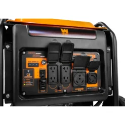 WEN GN625iX 6250-Watt RV and Transfer-Switch-Ready 120V/240V Open Frame Inverter Generator with CO Shutdown Sensor and Wheel Kit