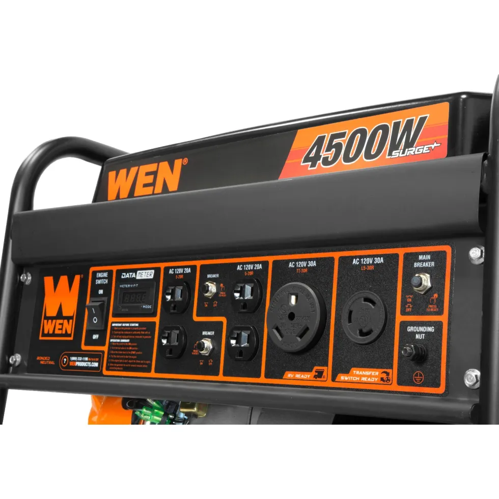 WEN GN4500 4500-Watt 212cc Transfer Switch and RV-Ready Portable Generator
