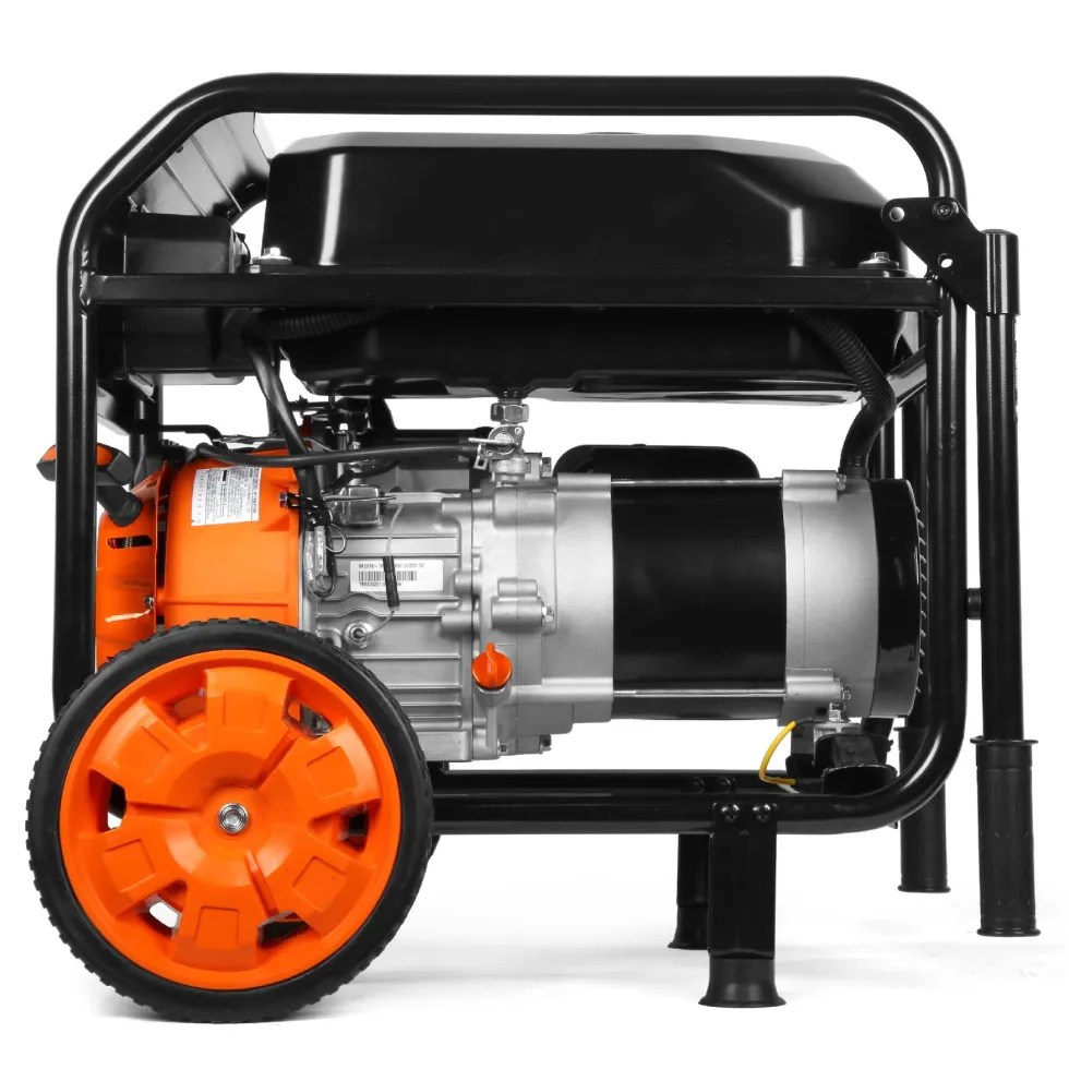 WEN GN5600 5,600-Watt Portable Generator with Wheel Kit, 224cc, Transfer-Switch, and RV-Ready